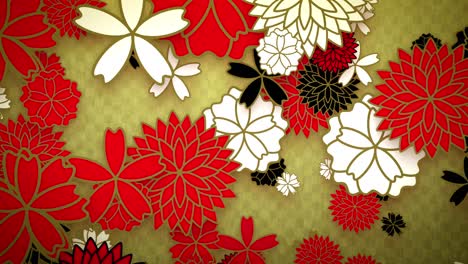 japanese flowers - kimono pattern [loop]