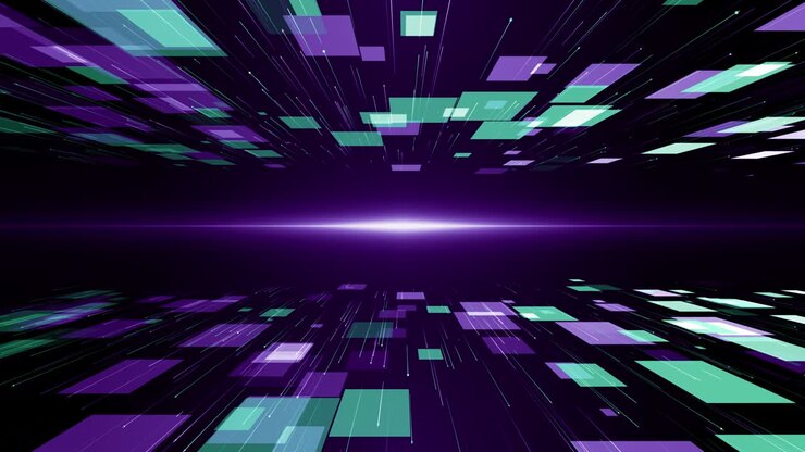 Partikel, violettgrün, Event, Spieltrailer, Titel, kinoreifer Konzertbühnen-Hintergrund-Loop
