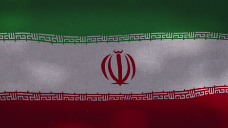 Die-Iranische-Nationalflagge-Schwenkt