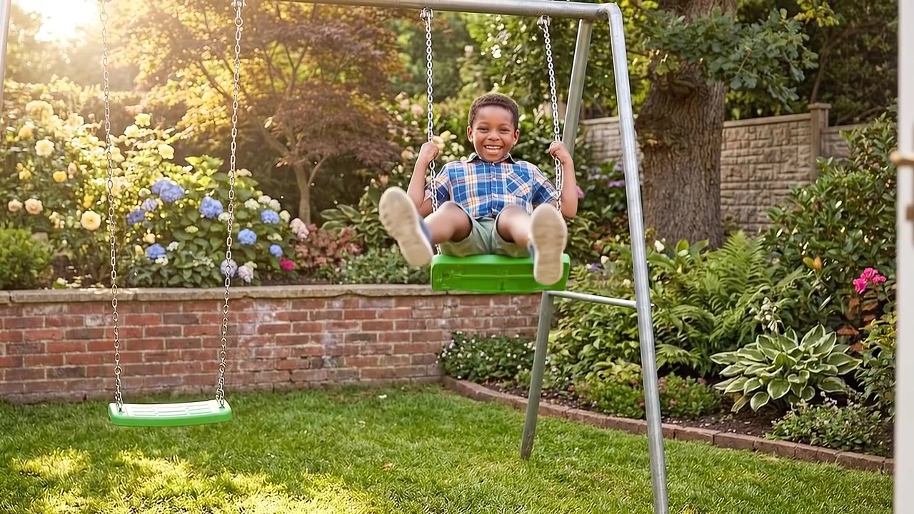 Young boy standing in park enjoying outdoor recreation