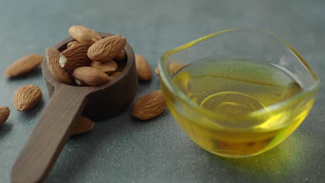 almond oil and almonds