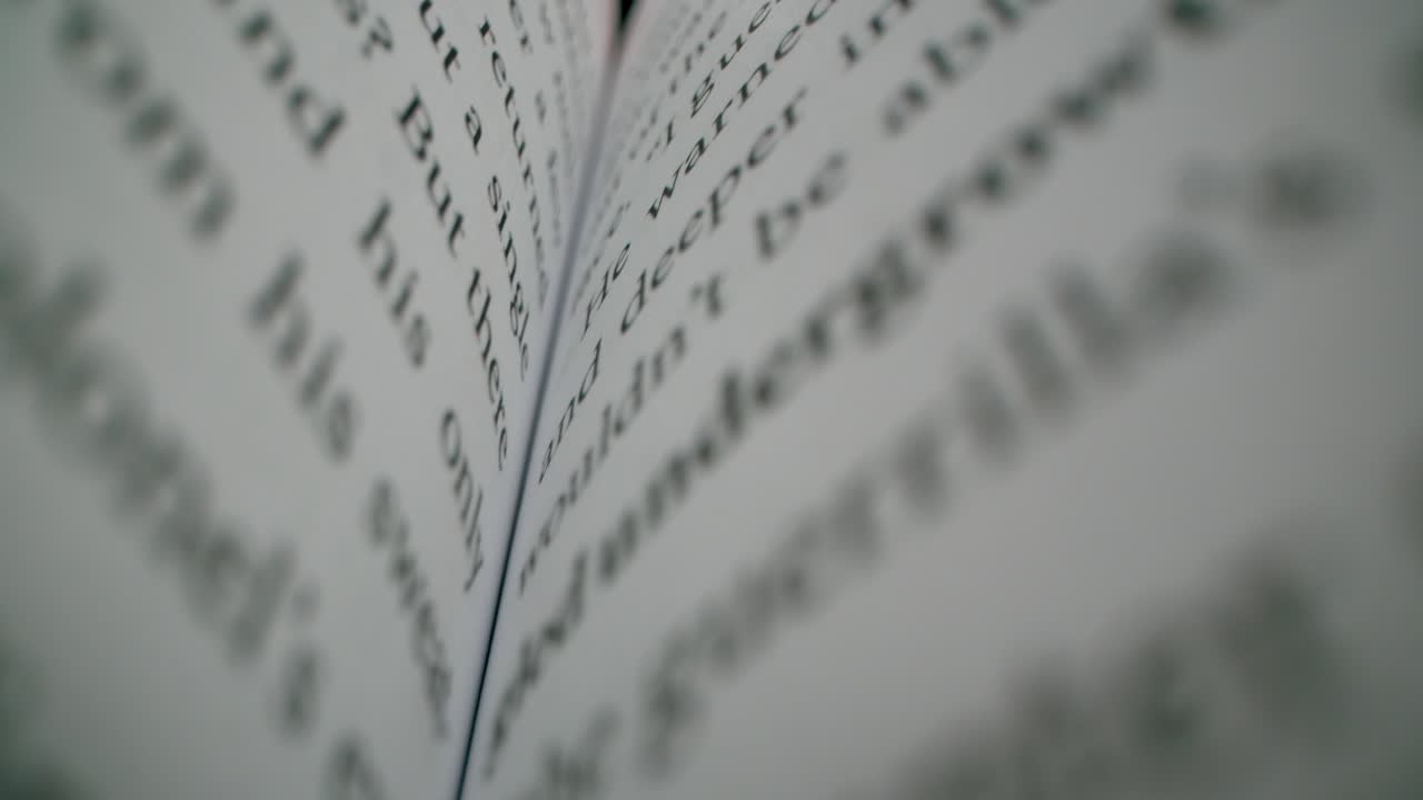 un libro abierto muy de cerca