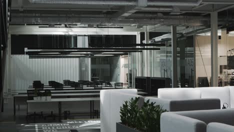 modern open-plan office space