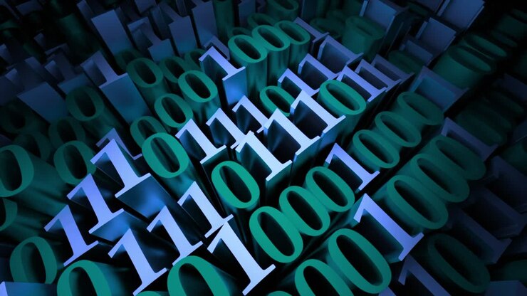 Abstract Binary Code Background