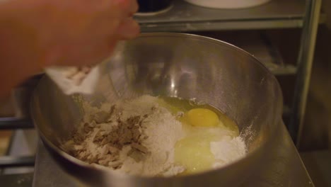 bakery yeast put into bowl