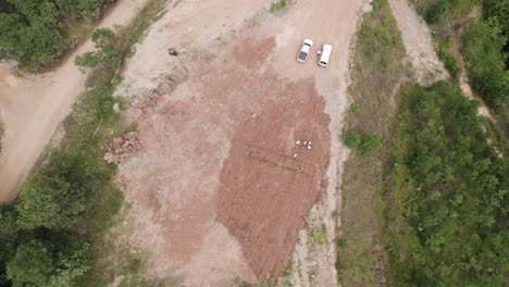 a regenerated mine turned into a farm land for the local community