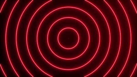 efecto de neón círculo de onda de movimiento de bucle. vídeo de fondo abstracto bucle sin costuras.