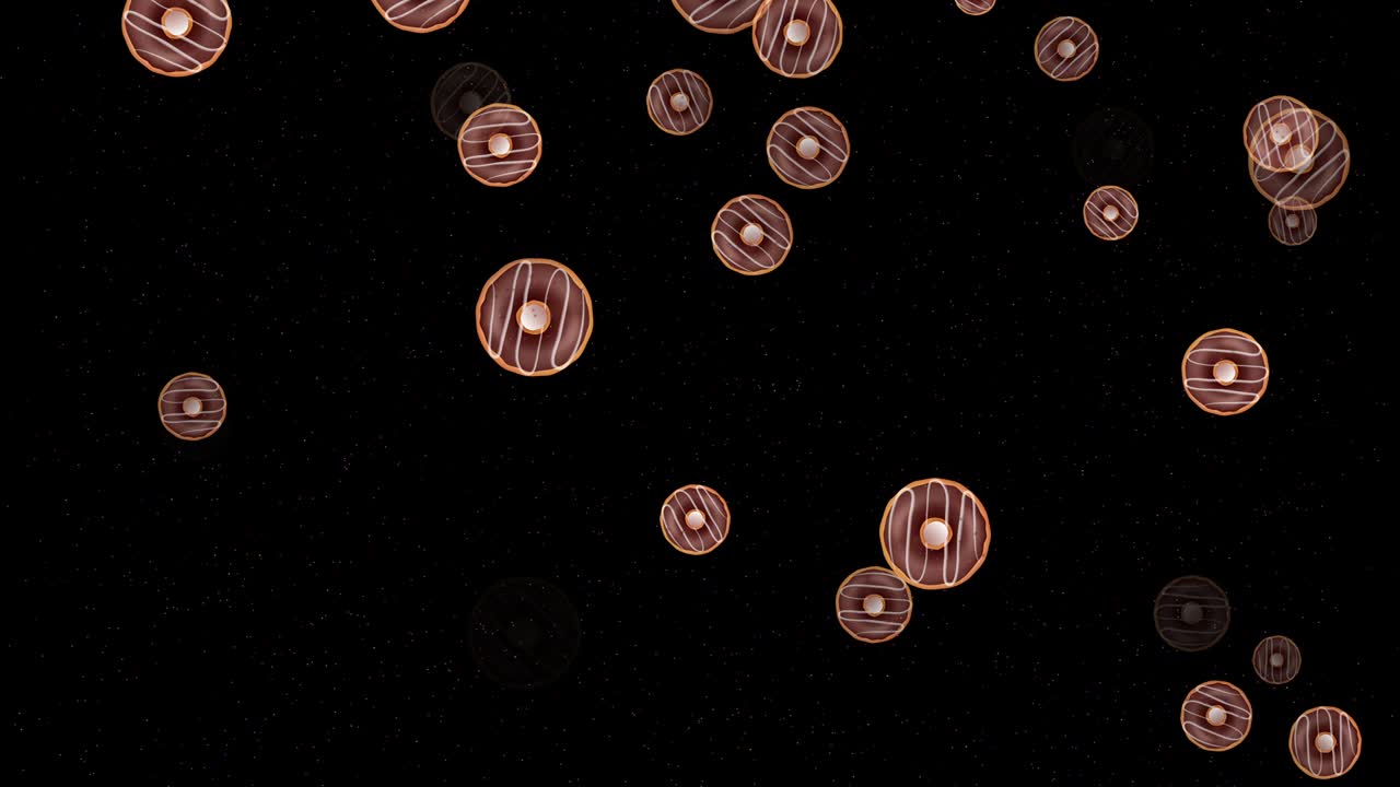 4k 추상 루프 가능한 비행 도, 검은 바탕