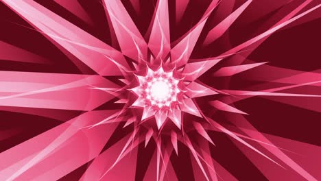 espiral en forma de estrella roja hipnótico fondo de bucle animado