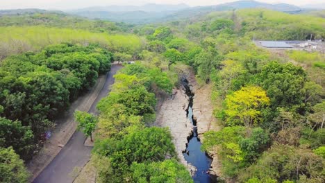 Aerial-View-of-Cangilones-de-Gualaca,-Chiriqui-province,-Panama