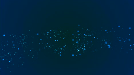partículas azules - vídeo en 4k
