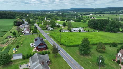 farmland in rural usa in summer