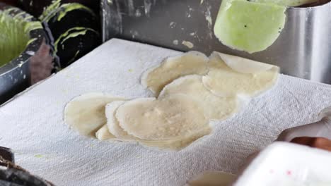 preparar y cocinar el roti con sabor a azúcar de algodón
