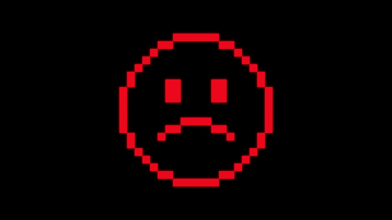 icono de emoción de la tristeza del arte de píxeles. canal alfa