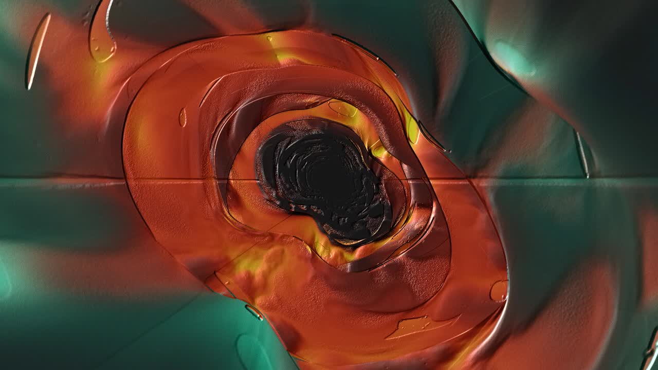 animación de formas abstractas multicolores con bucle de fluidos