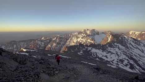 hikers in the atlas mountains