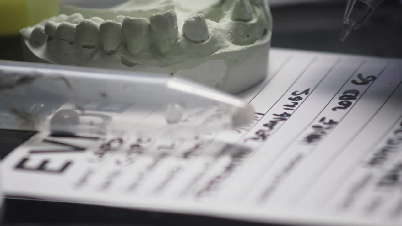 Forensic Dental Technician documents Denture Cast evidence report