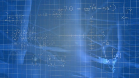 animación de ecuaciones matemáticas sobre neuronas digitales sobre un fondo negro