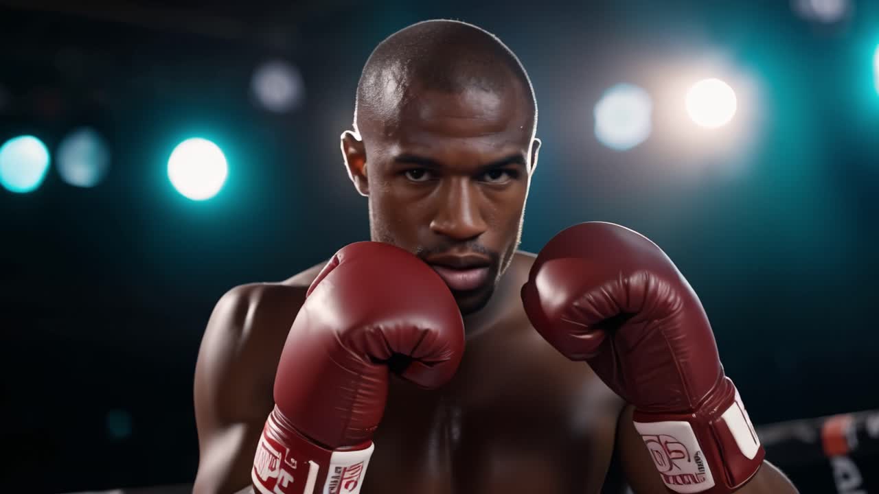 Intense Boxing Match: A Fighter's Journey from the Ring to Glory and the Dedication Required for Success in Competitive Sports