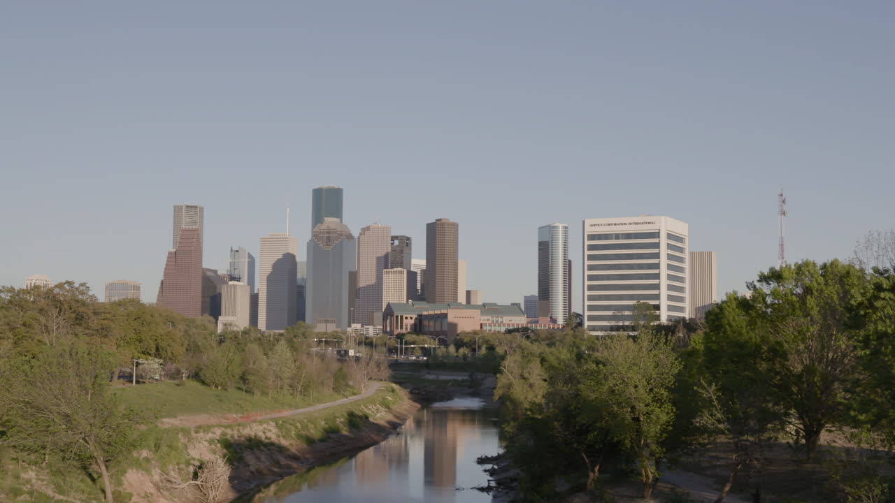 Horizonte de Houston e Buffalo Bayou