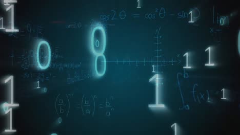 Diagramme,-Mathematische-Gleichungen-Und-Binärcodes