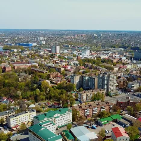 city bird eye view