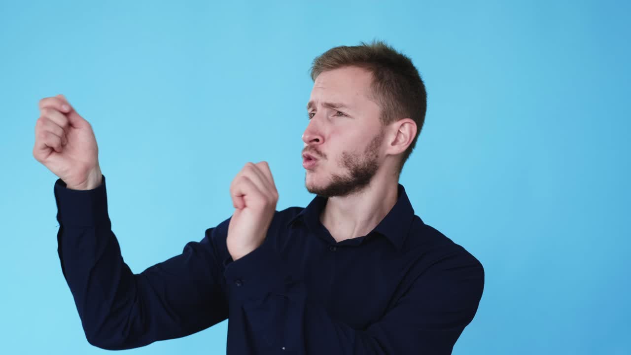 어리석은 남자 무관심한 재미 공기 보이지 않는 드럼 gif