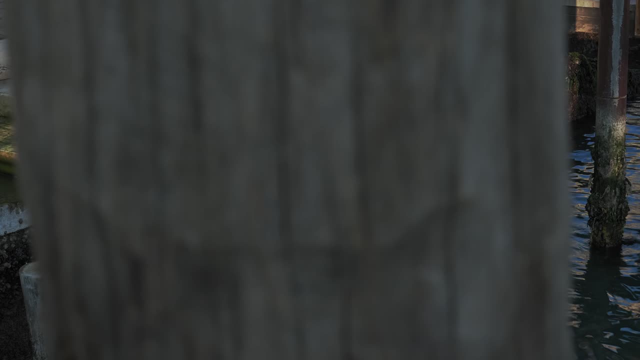 B Roll Footage Reveal Shot of Venice Seaport Dock Staircase to a Street in Italy. Water Rising in Venice concept