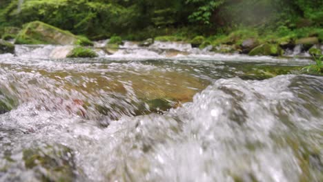 slow motion footage of streams, small rivers, and flowing water