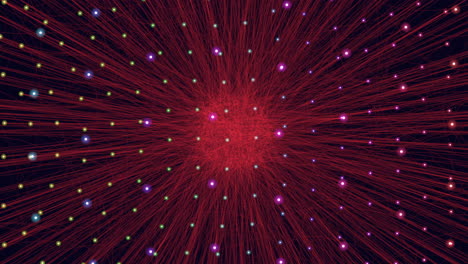 radiant burst vibrant 3d rendering of rgb light source