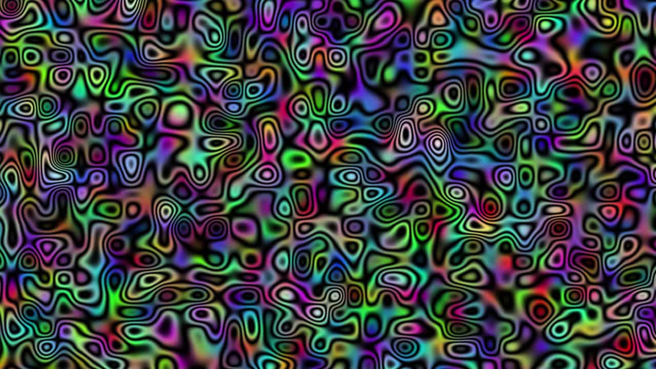 psicodélico fondo abstracto hippie trippy alucinación de drogas 4k