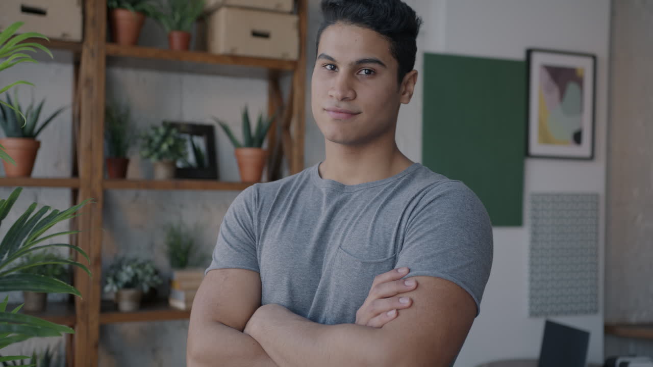 Young Man in Office Attire