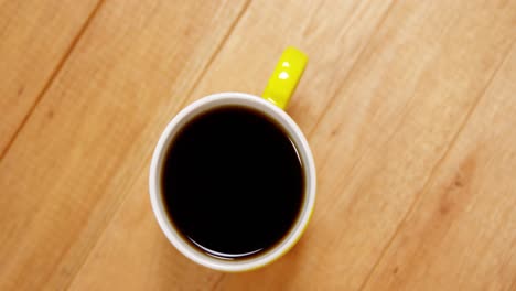 close-up of coffee cup