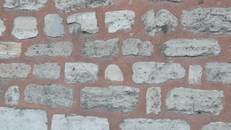 close-up of an old stone wall