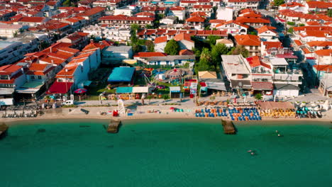 panorama of pefkohori , greece