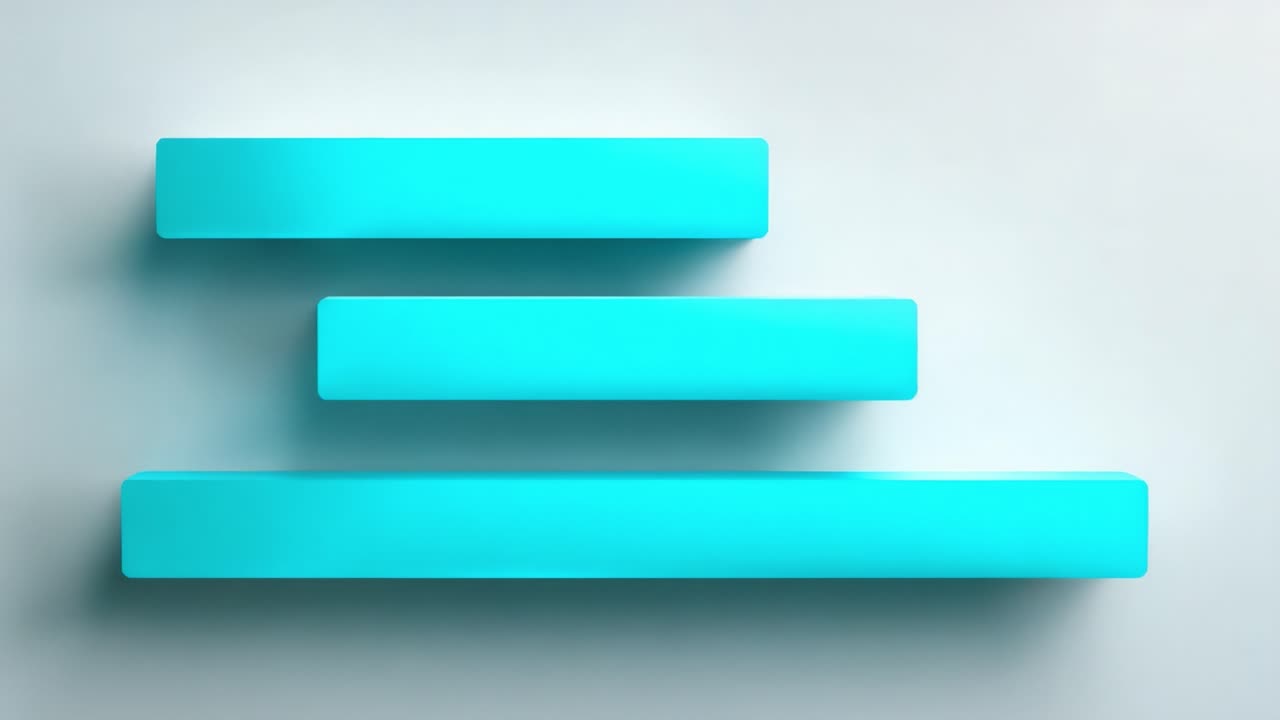 Visually Captivating Composition of Three Sleek Teal Rectangles on a Minimalist Gray Surface, Showcasing Modern Aesthetic and Clean Design Principles in Interior Decor