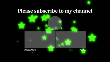Object lighting end card ending screen motion graphics