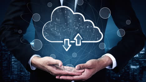 Cloud computing technology and online data storage for shrewd business network