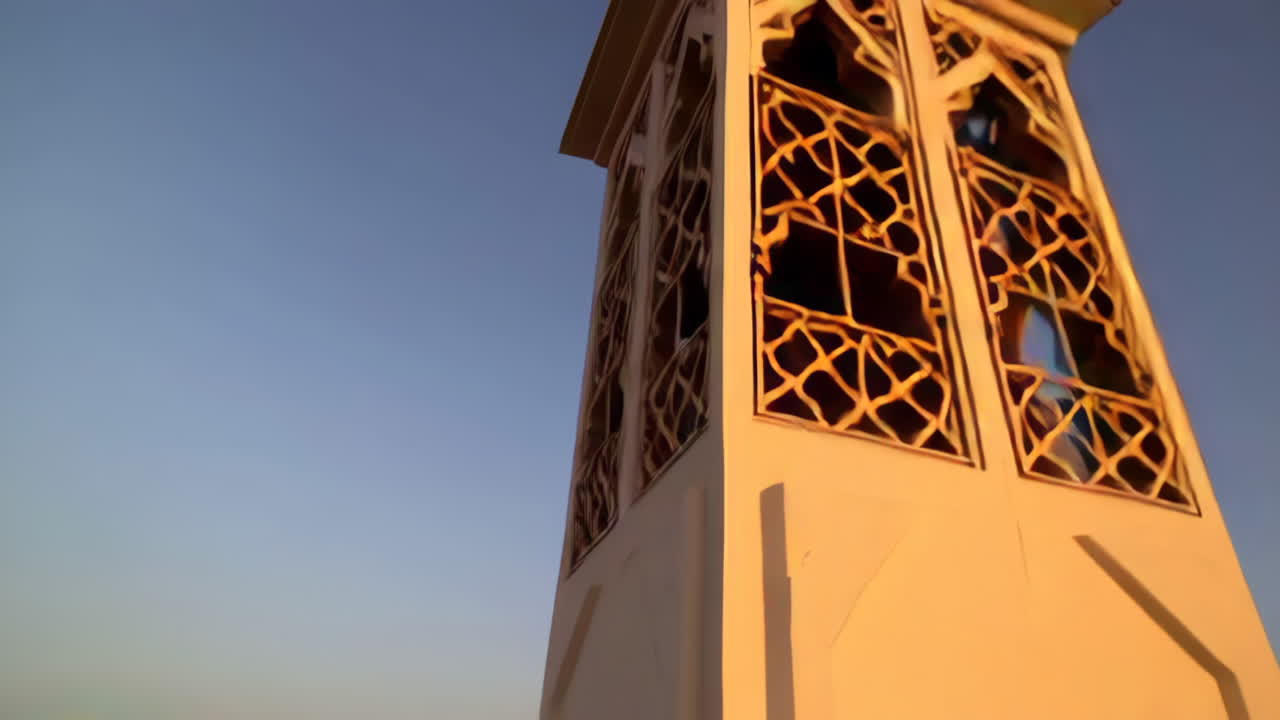 Traditional Middle Eastern Architecture at Sunrise