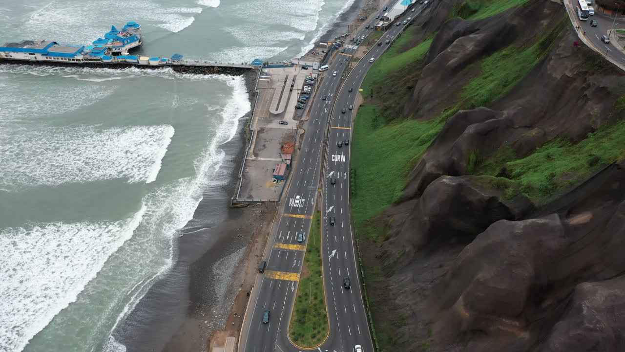 lima, perú, imágenes de drones. aéreo