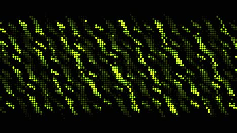 patrón de puntos verdes abstractos sobre un fondo negro