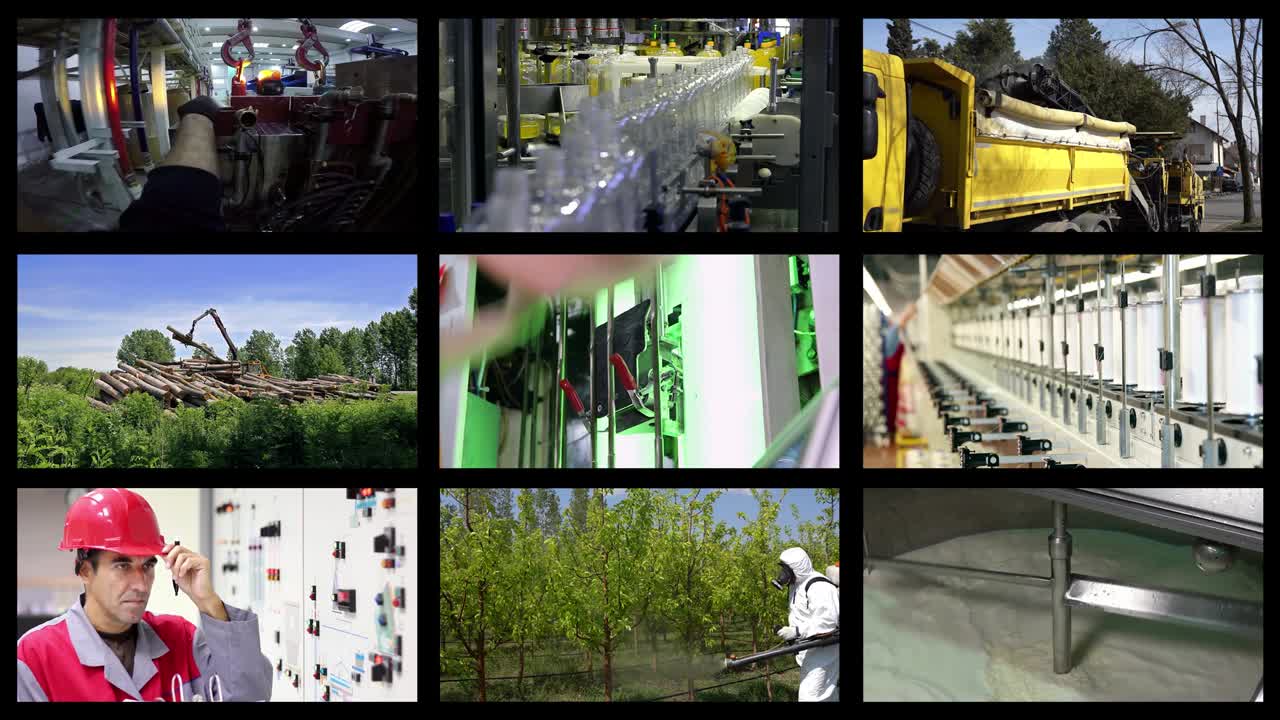 산업 생산 - 일하는 사람들