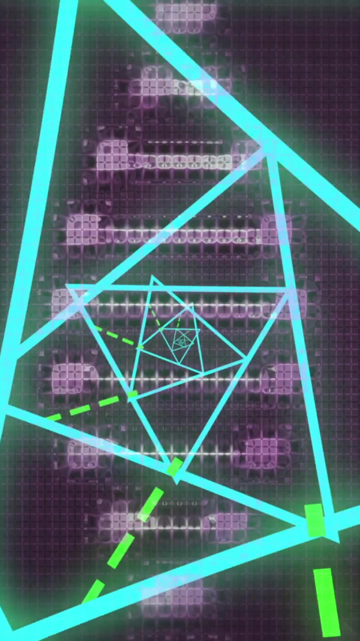 Animation of dna strand over shapes