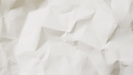 video de primer plano del fondo de textura de papel blanco arrugado