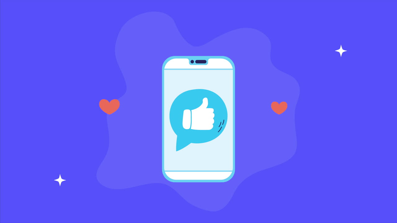 smartphone con icone social media