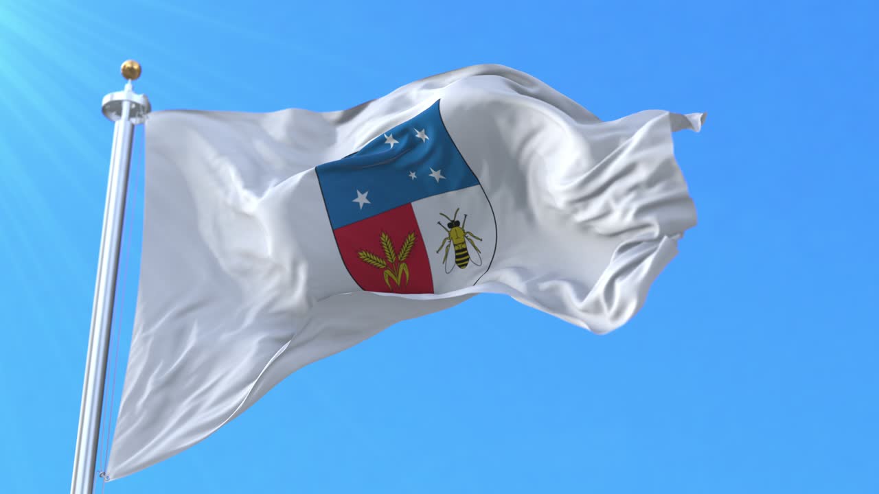 флаг департамента колония, уругвай. петля