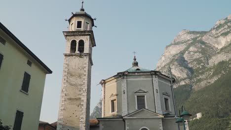 Medieval-Inviolata-Church,-Riva-del-Garda,-Italy