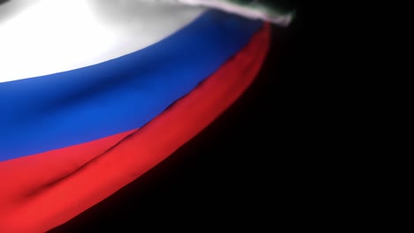 russia flag , realistic 3d animation of waving flag. russia flag waving in the wind. national flag of russia. seamless loop animation. 4k high quality, 3d render