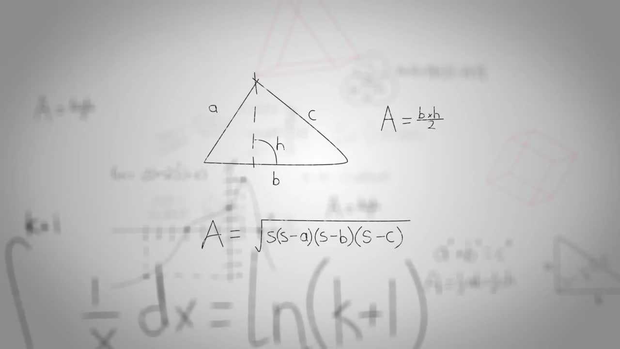 animación de ecuaciones matemáticas sobre estructuras químicas