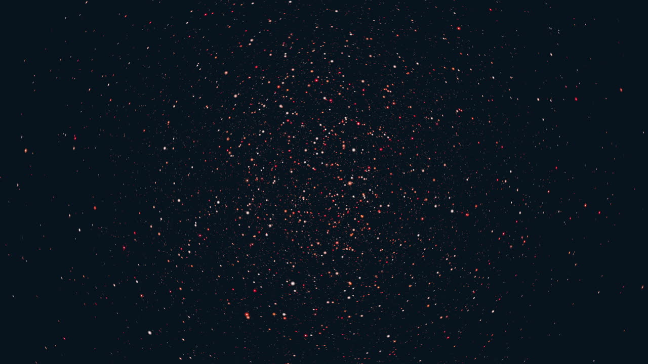 cielo nocturno estrellado de fondo azul y negro con puntos blancos dispersos